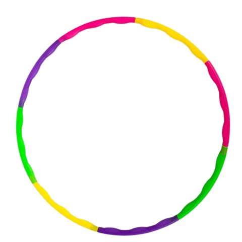 Hula Hop Z Wypustkami Składane Kolorowe 7El Średnica 50cm LEAN TOYS Hula Hop Z Wypustkami Składane Kolorowe 7El Średnica 50cm LEAN TOYS