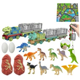 Kalendarz Adwentowy Dla Dzieci Dinozaury Figurki Akcesoria LEAN Toys