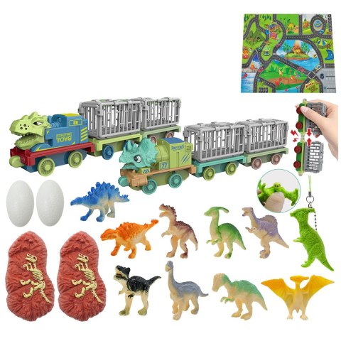 Kalendarz Adwentowy Dla Dzieci Dinozaury Figurki Akcesoria LEAN Toys Kalendarz Adwentowy Dla Dzieci Dinozaury Figurki Akcesoria LEAN Toys