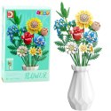Klocki Konstrukcyjne Bukiet Kwiaty W Wazonie Kolorowe 618el LEAN Toys