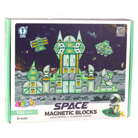 Klocki Magnetyczne Kosmos Stacja Kosmiczna 4D 108el LEAN Toys Klocki Magnetyczne Kosmos Stacja Kosmiczna 4D 108el LEAN Toys