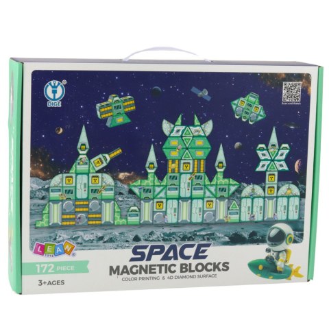 Klocki Magnetyczne Kosmos Stacja Kosmiczna 4D 172el LEAN Toys Klocki Magnetyczne Kosmos Stacja Kosmiczna 4D 172el LEAN Toys