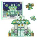 Klocki Magnetyczne Kosmos Stacja Kosmiczna 4D 66el LEAN Toys