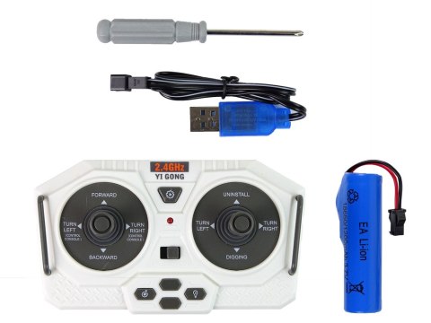 Koparka Zdalnie Sterowana Koła Gąsiennicowe 2.4 G Pilot LEAN Toys Koparka Zdalnie Sterowana Koła Gąsiennicowe 2.4 G Pilot LEAN Toys