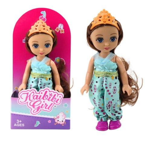 Mini Laleczka Księżniczka Korona Zdobiona Sukienka 17cm Mix LEAN TOYS Mini Laleczka Księżniczka Korona Zdobiona Sukienka 17cm Mix LEAN TOYS