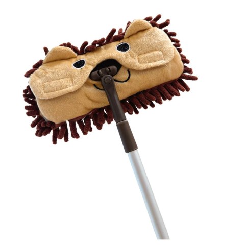 Mop Dla Dzieci Z Rączką Teleskopową Zwierzątko Brązowy LEAN Toys Mop Dla Dzieci Z Rączką Teleskopową Zwierzątko Brązowy LEAN Toys