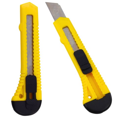 Nóż Segmentowy Do Tektury Papieru Żółty 13 Segmentów 20mm Nóż Segmentowy Do Tektury Papieru Żółty 13 Segmentów 20mm