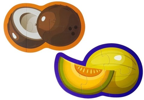 Puzzle Edukacyjne Dla Niemowląt Owoce 5 Części 40 Elementów LEAN Toys Puzzle Edukacyjne Dla Niemowląt Owoce 5 Części 40 Elementów LEAN Toys