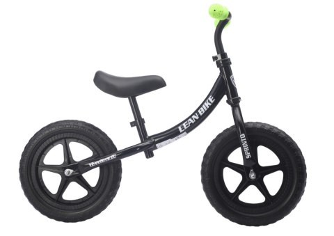 Rower Biegowy SPRINTO Rowerek Do Odpychania Czarny LEAN Trike Rower Biegowy SPRINTO Rowerek Do Odpychania Czarny LEAN Trike