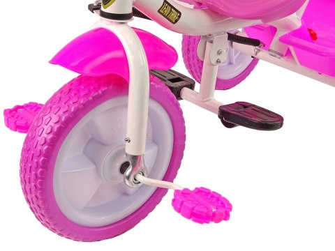 Rower Trójkołowy PRO100 Różowy Koszyk Koła EVA LEAN Trike Rower Trójkołowy PRO100 Różowy Koszyk Koła EVA LEAN Trike