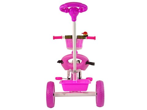 Rower Trójkołowy PRO100 Różowy Koszyk Koła EVA LEAN Trike Rower Trójkołowy PRO100 Różowy Koszyk Koła EVA LEAN Trike