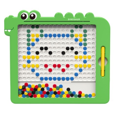 Tablica Magnetyczna Układanka Mozaika Dinozaur Zielony Karty 20 Wzorów LEAN Toys Tablica Magnetyczna Układanka Mozaika Dinozaur Zielony Karty 20 Wzorów LEAN Toys