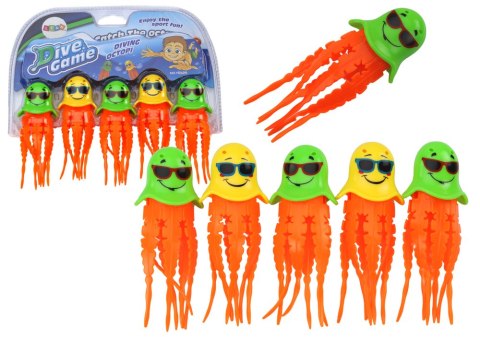 Zabawki do Kąpieli Zestaw Do Nurkowania Meduzy 6 Sztuk LEAN TOYS Zabawki do Kąpieli Zestaw Do Nurkowania Meduzy 6 Sztuk LEAN TOYS