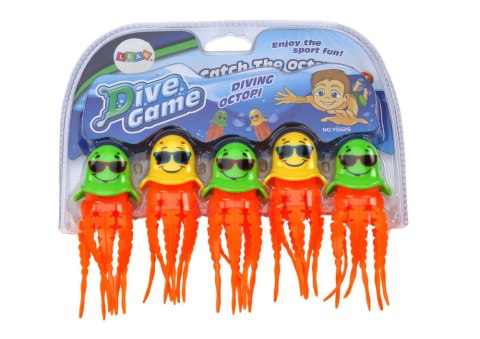Zabawki do Kąpieli Zestaw Do Nurkowania Meduzy 6 Sztuk LEAN TOYS Zabawki do Kąpieli Zestaw Do Nurkowania Meduzy 6 Sztuk LEAN TOYS