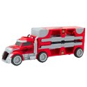 Zestaw Ciężarówka Rozkładana Z Torem Wyścigowym 6 Autek LEAN Toys