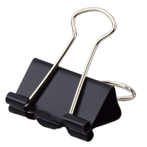 Zestaw Uniwersalne Klipsy Biurowe Stal Sprężynowa Czarne 32mm 12szt LEAN Zestaw Uniwersalne Klipsy Biurowe Stal Sprężynowa Czarne 32mm 12szt LEAN