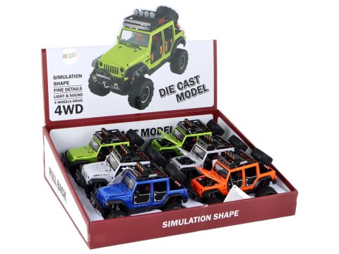 Autko Pojazd Terenowy 4x4 Światła Dźwięki 4 Kolory LEAN Toys Autko Pojazd Terenowy 4x4 Światła Dźwięki 4 Kolory LEAN Toys