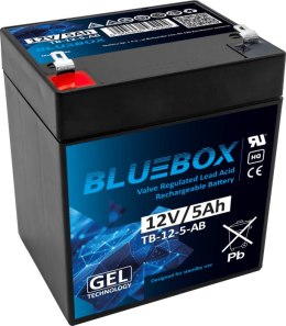 BLUEBOX Akumulator Żelowy VRLA AGM 12V5Ah Do Auta Na Akumulator LEAN CARS