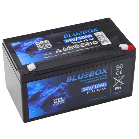 BLUEBOX Akumulator Żelowy VRLA AGM 24V10Ah Do Auta Na Akumulator LEAN CARS BLUEBOX Akumulator Żelowy VRLA AGM 24V10Ah Do Auta Na Akumulator LEAN CARS