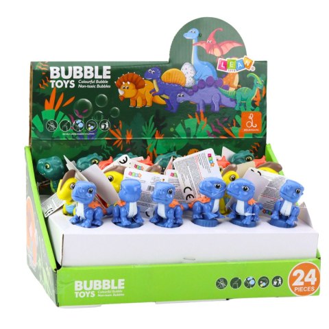 Bańki Mydlane Dinozaur Ruchoma Figurka Kolorowy 14cm Mix LEAN TOYS Bańki Mydlane Dinozaur Ruchoma Figurka Kolorowy 14cm Mix LEAN TOYS