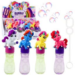 Bańki Mydlane Jednorożec Ruchoma Figurka Kolorowy 14cm Mix LEAN TOYS