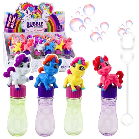 Bańki Mydlane Jednorożec Ruchoma Figurka Kolorowy 14cm Mix LEAN TOYS Bańki Mydlane Jednorożec Ruchoma Figurka Kolorowy 14cm Mix LEAN TOYS