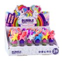 Bańki Mydlane Jednorożec Ruchoma Figurka Kolorowy 14cm Mix LEAN TOYS