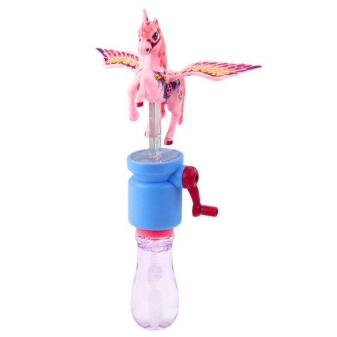 Bańki Mydlane Jednorożec Ruchome Skrzydła Na Korbkę 23cm Mix LEAN TOYS Bańki Mydlane Jednorożec Ruchome Skrzydła Na Korbkę 23cm Mix LEAN TOYS