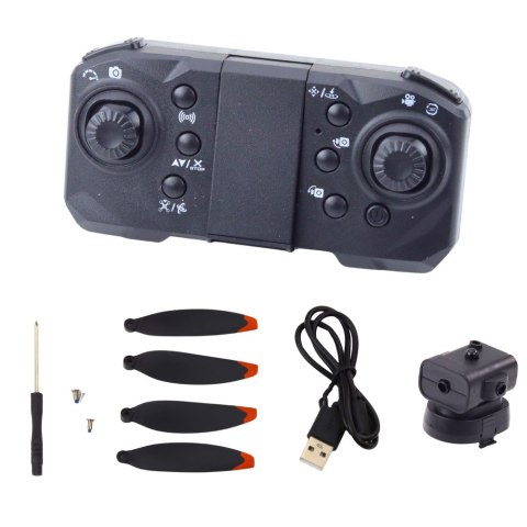 Dron D6 PRO Kamera Światła LED Aplikacja Jasnoszary LEAN Toys Dron D6 PRO Kamera Światła LED Aplikacja Jasnoszary LEAN Toys