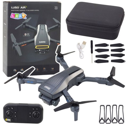 Dron LU50 Air Podwójna Kamera HD MV Video Światła LED Aplikacja LEAN Toys Dron LU50 Air Podwójna Kamera HD MV Video Światła LED Aplikacja LEAN Toys