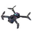 Dron LU60 Podwójna Kamera HD Światła LED Aplikacja Czarny LEAN Toys