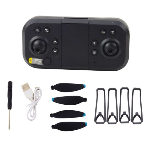 Dron LU60 Podwójna Kamera HD Światła LED Aplikacja Czarny LEAN Toys Dron LU60 Podwójna Kamera HD Światła LED Aplikacja Czarny LEAN Toys