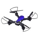 Dron Sześcioosiowy Żyroskop Światła LED Obrót 360° Niebieski LEAN Toys