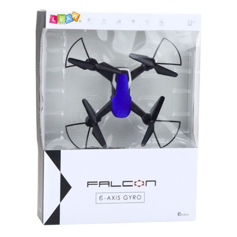 Dron Sześcioosiowy Żyroskop Światła LED Obrót 360° Niebieski LEAN Toys Dron Sześcioosiowy Żyroskop Światła LED Obrót 360° Niebieski LEAN Toys