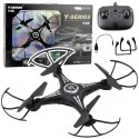 Dron Y-35 Zdalnie Sterowany Lekki Żyroskop Obrót 360° Czarny LEAN Toys