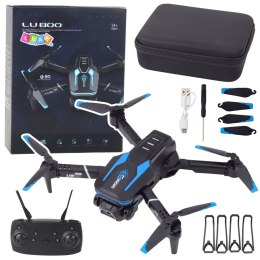 Dron Zdalnie Sterowany LU800 Kamera Światła LED Niebieski LEAN Toys