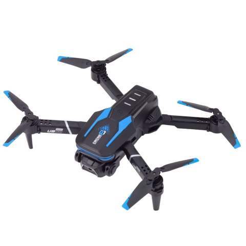 Dron Zdalnie Sterowany LU800 Kamera Światła LED Niebieski LEAN Toys Dron Zdalnie Sterowany LU800 Kamera Światła LED Niebieski LEAN Toys