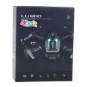 Dron Zdalnie Sterowany LU800 Kamera Światła LED Niebieski LEAN Toys