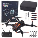 Dron Zdalnie Sterowany LU800 Kamera Światła LED Pomarańczowy LEAN Toys