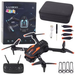 Dron Zdalnie Sterowany LU800 Kamera Światła LED Pomarańczowy LEAN Toys