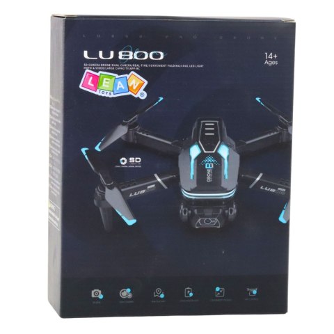 Dron Zdalnie Sterowany LU800 Kamera Światła LED Pomarańczowy LEAN Toys Dron Zdalnie Sterowany LU800 Kamera Światła LED Pomarańczowy LEAN Toys