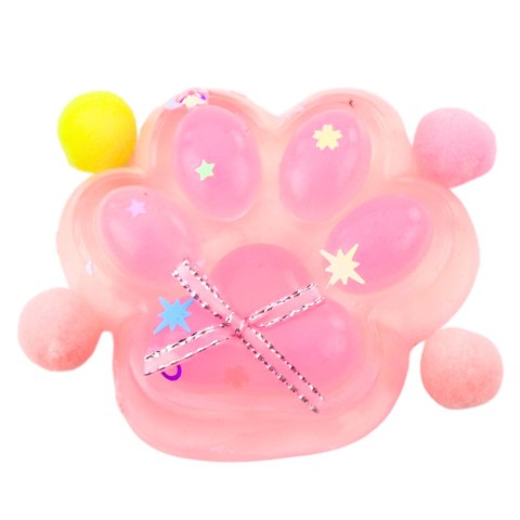 Gniotek Kocia Łapka Antystresowa Sensoryczna Squishy Kokardka Przeźroczysta LEAN TOYS Gniotek Kocia Łapka Antystresowa Sensoryczna Squishy Kokardka Przeźroczysta LEAN TOYS