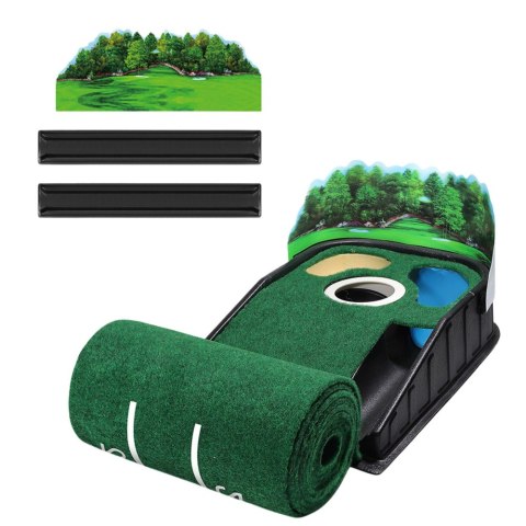Mata Treningowa Z Filcu Do Gry W Golfa Odległości 3 Dołki 175cm LEAN Toys Mata Treningowa Z Filcu Do Gry W Golfa Odległości 3 Dołki 175cm LEAN Toys