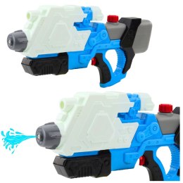Pistolet Karabin Na Wodę Pompowany Mechanicznie Bialo-Niebieski 650ml LEAN Toys