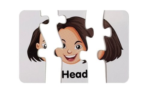 Puzzle Edukacyjne Układanka Części Ciała 10 Połączeń Angielski Puzzle Edukacyjne Układanka Części Ciała 10 Połączeń Angielski