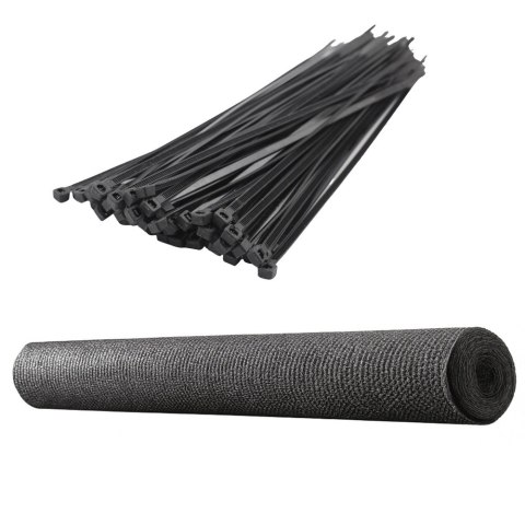 Siatka Cieniująca Na Ogrodzenie Płot Maskująca Szara 1.5M 50M 140g/m² Siatka Cieniująca Na Ogrodzenie Płot Maskująca Szara 1.5M 50M 140g/m²