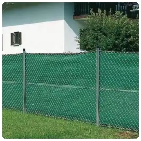 Siatka Cieniująca Na Ogrodzenie Płot Maskująca Zielona 1.5M 50M 140g/m² Siatka Cieniująca Na Ogrodzenie Płot Maskująca Zielona 1.5M 50M 140g/m²