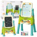 Tablica Edukacyjna Dwustronna Na Stelaże Akcesoria Zielona 3w1 LEAN Toys