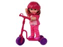 Zestaw Lalek Lucy Purpurowy Hulajnoga Deskorolka Kaski LEAN Toys