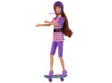 Zestaw Lalek Lucy Purpurowy Hulajnoga Deskorolka Kaski LEAN Toys